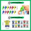 XIPEGPA 146 PCS Soccer Party Favors Soccer Birthday Party Supplies with Soccer Themed Bags Erasers Whistle Stickers Slap Bracelets Keychains for Football Sport Party Favors Goodie Bags Decorations