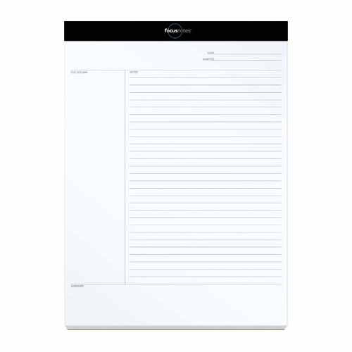 Tops Oxford FocusNotes Writing Pad, 8-1/2" x 11-3/4", 50 Sheets (77103)