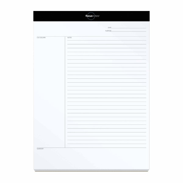 Tops Oxford FocusNotes Writing Pad, 8-1/2" x 11-3/4", 50 Sheets (77103)