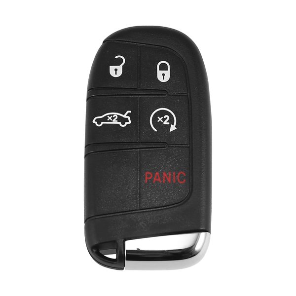 X AUTOHAUX 433MHz M3M-40821302 Replacement Keyless Entry Remote Car Key Fob for Chrysler 300 2019-2022 for Chrysler 200 2015-2017 5 Buttons with Door Key 4A Chip