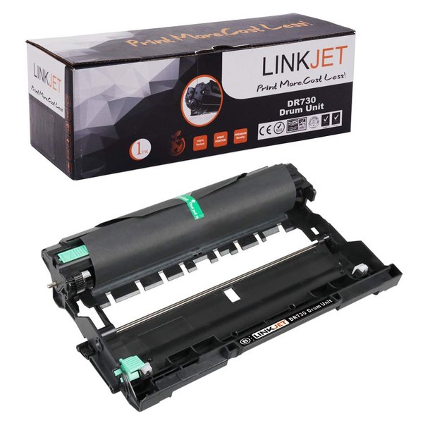 Linkjet Compatible DR760 DR730 Drum Unit Replacement for Brother DR-730 DR-760 Drum Unit for Brother HL-L2370DW HL-L2350DW HL-L2390DW HL-L2395DW HL-L2370DWXL Printer, Black 1-Pack