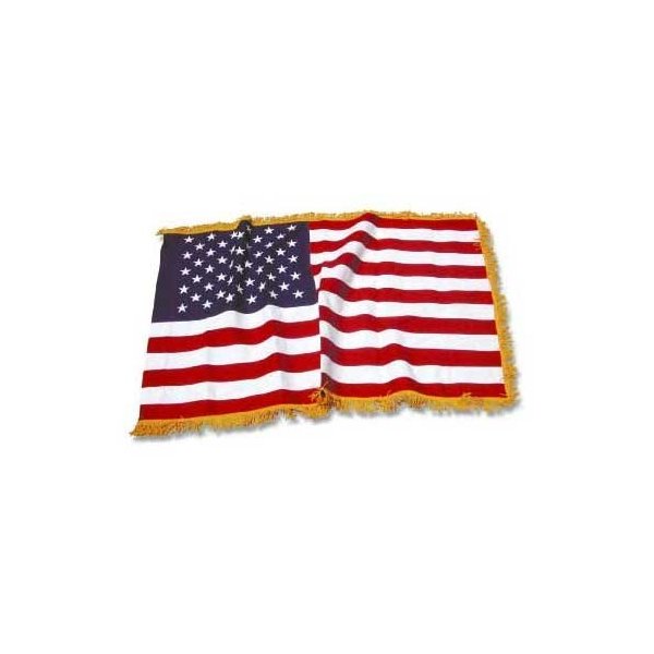 US Flag Store USA35ICF-COTTON Indoor American Flag 3ft x 5ft Cotton, Red, White, Blue, Gold