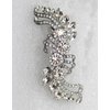 Faship Gorgeous Clear Crystal Floral Hair Barrette Clip