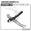 Lunkerhunt Dragonfly Fishing Lure with Double Skirted Wings | Perfect Topwater Fishing Lures for Bass, Trouth and Pike, Weedless Bait (Darner)