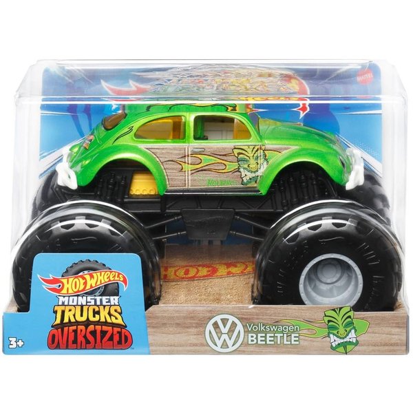 Hot Wheels Monster Trucks Oversized 1:24 Scale Metal Die-Cast Toy Truck (2023 Beetle)