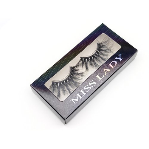 MISSLADY 6-Magnet 25mm 3D Real Mink Magnetic Eyelashes Mink Dramatic Long Wispy Fluffy Magnetic Lashes Mink (M3D-512, 25mm, 1 Pair without Eyeliner)