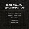 Lashey Seamless Clip in Hair Extensions Human Hair Kinky Straight 130g 9pcs Natural Black 18 Inch Human Hair Clip in Extensions PU Clip ins with Invise Edge for Women