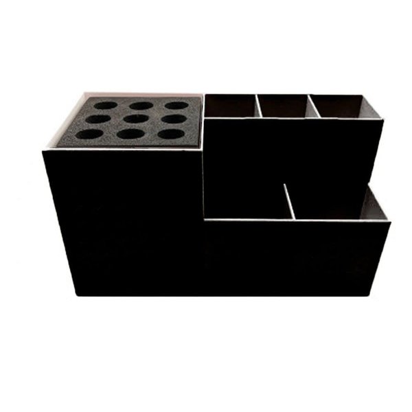 HomeSoGood Hairdressing Tool Storage Box Barber Comb Holder Salon Styling Storage Rack Cosmetic Organizer for Barber Shop Pet Grooming Shop Supplies