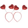 BinaryABC Red Heart Head Bopper Sequin Headband,Valentines Day Hair Accessories,Valentine's Day Party Supplies,2Pcs
