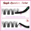 DaFeng Lash Clusters 280Pcs Eyelash Extension Kit 40D Curl 9-16mm Eyelash Clusters Lash Extension Kit, DIY Lash Extensions for Self Application at Home（280pcs-40D-0.07D-9-16MIX）