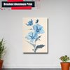 Illustration Of A Flower With Blue Flowers, Basil Organic Simplicity, Natural Core, Poster