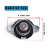 Radiator Cap Compatible with Mitsubishi Honda Toyota Mazda Nissan Opel Hyundai Suzuki Kia Daihatsu etc Models 16401-63010 16401-71010 16401-73010 1306J1 16401-87710 16401-15210
