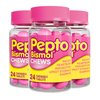Pepto Bismol Chews, Fast and Effective Digestive Relief from Nausea, Heartburn, Indigestion, Upset Stomach, Diarrhea, 72 Total (3 Packs of 24)
