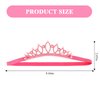 CURASA Elastic Headbands for Girls Glitter Tiara Headband for Baby Girls Head Bands Rhinestone Birthday Head Band for Girls Toddler Princess Crown Headband Kids Hairband Children Hair Accessories