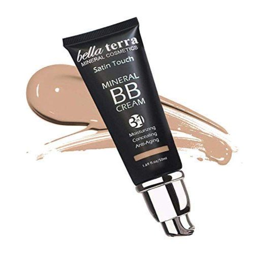 Bellaterra Cosmetics BB Cream, Tinted Moisturizer, Mineral Foundation, Concealer, Anti-Aging, Natural Sun Protection, All Shades 1.69oz - Light 102