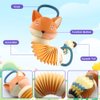 Baby Fox Musical Toy - On-The-Go Entertainment with Classical Melodies, Accordion Stretch, and Squeaky Fun for Developing Motor Skills - Perfect for Strollers, Car Seats, and Travel (Fox)