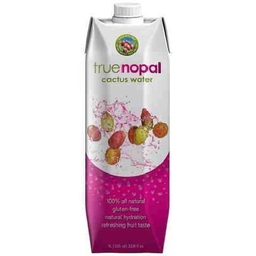 True Nopal Cactus Water, 1 L (Pack of 4)