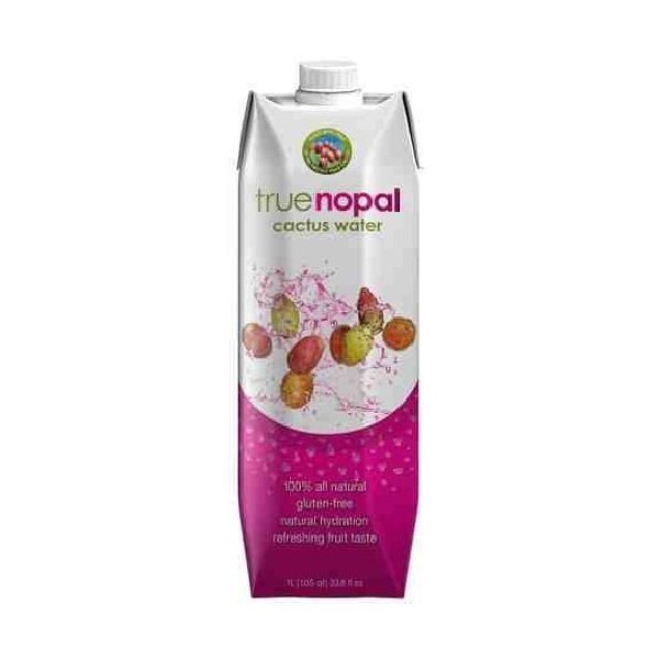 True Nopal Cactus Water, 1 L (Pack of 4)