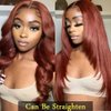 XTERFSTY Long 30 Inch Reddish Brown 5x5 HD Lace Closure Wigs Human Hair 180% Density 33B Body Wave Lace Front Wigs Human Hair Glueless Body Wave Closure Wigs For Women Pre Plucked with Baby Hair