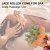 ideayard Scalp Massager,Head Scalp Comb,Jade-Wooden Comb for Head Stress Relax Massage Tool for Hair Growth Relieve Headaches