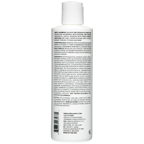 ARROJO Gentle Sulfate Free Shampoo – Gentle Shampoo to Repair & Nourish - Hair Shampoo w/Vitamin B5, Avocado Oil & Honey - Lightly Scented Cleansing Shampoo – Paraben Free Shampoo