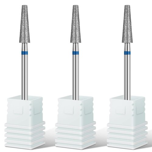 Rolybag Cuticle Nail Drill Bits Tapered Shape Cuticle Drill Bit for Nail Drill Bit 3/32” Professional Safety Cuticle Clean Drill for Electric Remove Cuticle Dead Skin Manicure Tools (Medium)