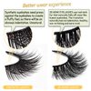 GOO GOO Mink Eyelashes, Middle Long Crossed Cluster Type False Eyelashes 18mm-25mm 5 Styles Multipack Natural Layered Hand Made Strips Siberian 3D Mink Lashes Fluffy Full Fake Eyelashes