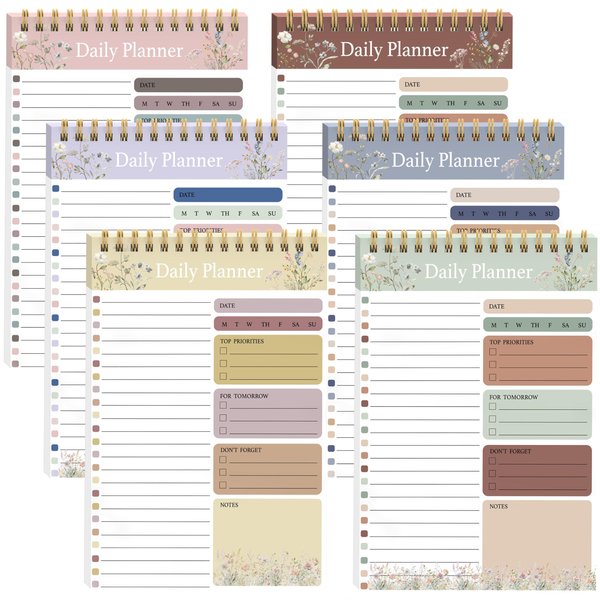 To Do List Notepad,Slapaflife Daily To Do List Notepad5.2" x 7.9",6 Pack To Do List Planner 30 Sheets,To Do List Pad for Office, Home and School-Nature,Set of 6