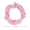Satin Scrunchies Ties for Women Girls Hair Small Elastic Band,Furling Pompoms 32 Pcs Hair Bobbles Scrunchie Thick Thin Hair Ponytail Holders Accessories Charm