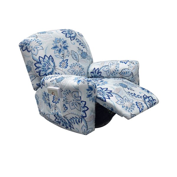 Eco-Ancheng Recliner Slipcovers 4-Pieces Lazyboy Recliner Covers Recliner Couch Covers Recliner Chair Cover Non Slip Reclining Slipcovers with Storage Pockets Furniture Protector for Living Room
