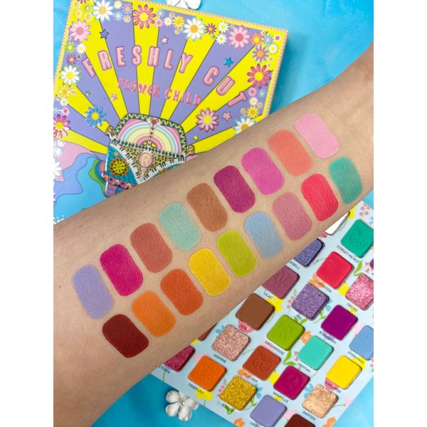 Rude Cosmetics Flower Child 30 Pressed Pigment and Shadows - Freshly Cut for Women - 1 oz Eye Shadow