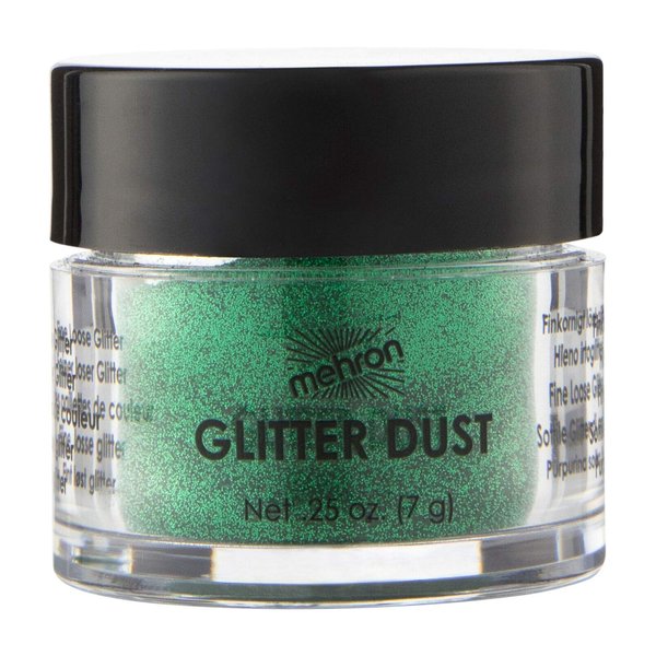 Mehron Makeup GlitterDust (.25 ounce) (Shamrock Green)
