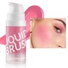 Kyannkara Liquid Blush Makeup Cream Blush For Cheeks Natural Glossy Blush Makeup Velvet Texture(01#)