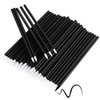 Bysiter Disposable Eyeliner Brush Eye shadow Applicator Fine Point Eye Liner Pens Lip Liner brushs Cosmetic Wands Makeup Tool set，200pcs (Black)