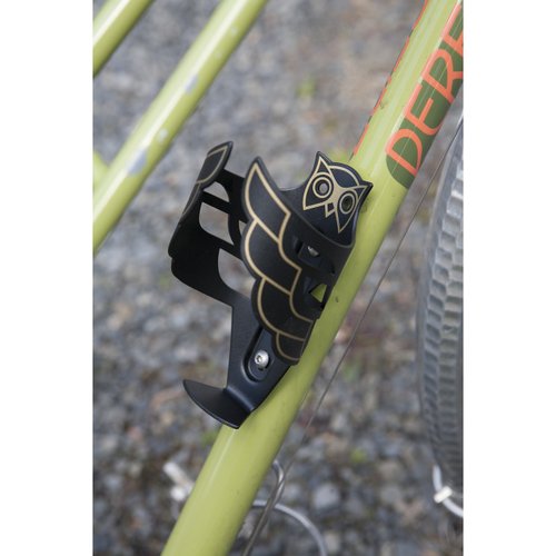 Portland Design Works | Owl Cage, Bicycle Water Bottle Cage, Black/Gold