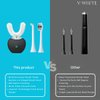 V-White Electric Toothbrush Adults - Ultrasonic U-Shaped Toothbrushes for Teeth Whitening - 360° Mouth Cleansing, Hands free Gums Protection - Wireless Charging & LED Light - Waterproof IPX7 Certified