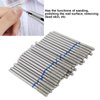 Practical Nail Drill Bits, 50Pcs Nail Polishing Grind Head Replacement Accessory Manicure Tool For Acrylic Gel Nails Cuticle Clean Pedicure (M-2.35mm)
