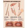 SHEGLAM Soft 90'S Glam 3-In-1 Lip Liner Moisturizing Plant Extracts Long Lasting Liquid Lipstick Plumping Lip Gloss Makeup Set - Moody Taupe