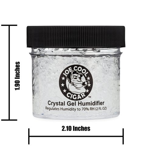 Joe Cool Cigar Crystal Gel Humidifier for Cigar Humidors (2 oz Jars) - 2 Pack