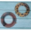 Sowaka 4 Pcs Circular Stretch Comb Plastic Black Brown Circle Spring Headband Flexible Hair Wrap Holder Hair Comb for Women Girls Outgoing Sports Hair Accessories (Round - Multi Color)