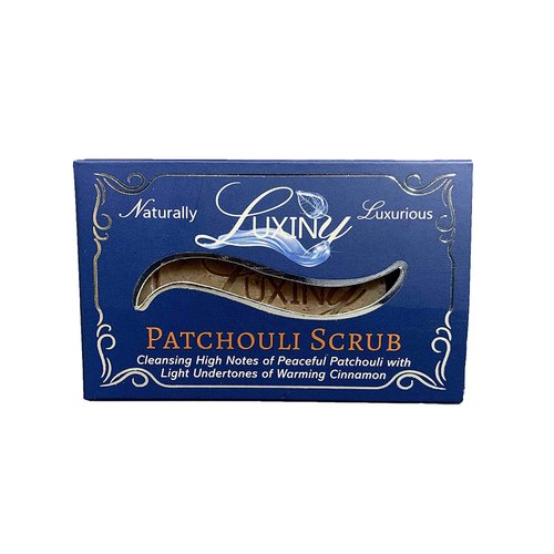 Natural Soap Bar, Luxiny Patchouli Scrub Handmade Body Soap and Bath Soap Bar is a Palm Oil Free Moisturizing Vegan Castile Soap with Essential Oil for All Skin Types Including Sensitive Skin (Single)