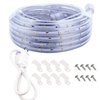 Areful LED Rope Lights, 16.4ft Waterproof Connectable Strip Lighting, 3000K Soft White, Indoor Outdoor Mood Lighting for Home Christmas Holiday Garden Patio Party Decoration