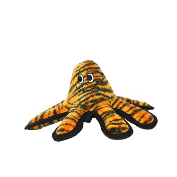 TUFFY - World's Tuffest Soft Dog Toy - MEGA Ocean Creature Octopus- Squeakers - Multiple Layers. Made Durable, Strong & Tough. Interactive Play (Tug, Toss & Fetch). Machine Washable & Floats (Small)