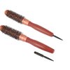 Hair Round Brush, Hair Brush Nano Thermal Ceramic & Ionic Tech & Anti-Static, Roller Hairbrush for Blow Drying, Curling, Straightening, Add Volume & Shine, 25mm/0.98IN