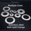 Tsnamay Wall Split Flange, Stainless Steel Round Escutcheon Plate for 2"/51mm Diameter Pipe, Pack of 2