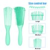 Emoly 2 Pack Detangling Brush for Natural Hair-Detangler for America 3a to 4c Kinky Wavy, Curly, Coily Hair, Detangle Easily with Wet/Dry (Green& Pink)