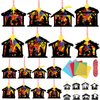 Motipuns 16 Sets Nativity Crafts Kits Paper Crafts for Christian DIY Make a Nativity Scene Christmas Crafts Kits Christianity Crafts Hanging Ornaments for Xmas Religious Church Bible Decor Gift