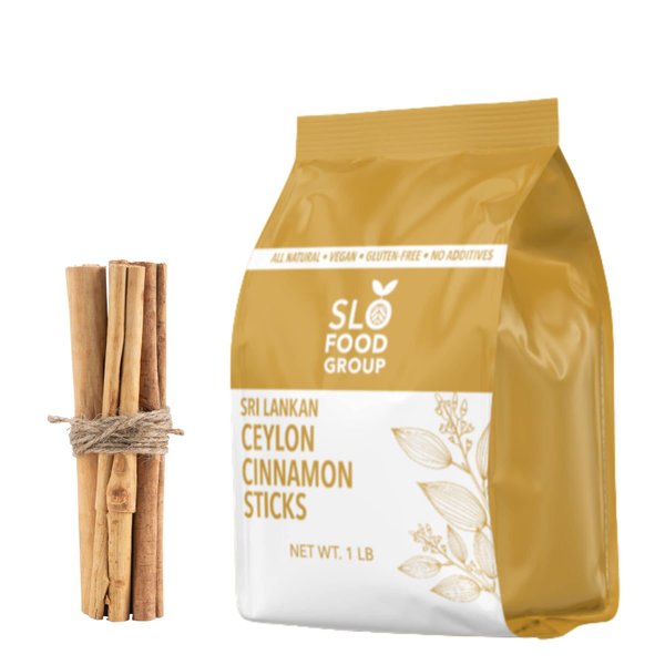 Slofoodgroup Ceylon Cinnamon Sticks - Pure Ceylon Cinnamon Quills 5 Inch Cut Cinnamon Spice from Sri Lanka, True Cinnamon - Cinnamomum Verum, 1 LB.