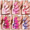 GAOY Color Changing Gel Nail Polish Set of 6 Temperature Changing Colors Including Red Pink Purple Mood Changing Gel Manicure Kit for Nail Art Home DIY