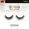 Laflare Silk Lashes 3D FAUX MINK Eyelashes, Light, Reusable, Handmade, Natural Looking, Professional Easy to Apply Eyelashes in a Knitted Style1-3 PACKS BUNDLE SPECIAL (3, SD05W)